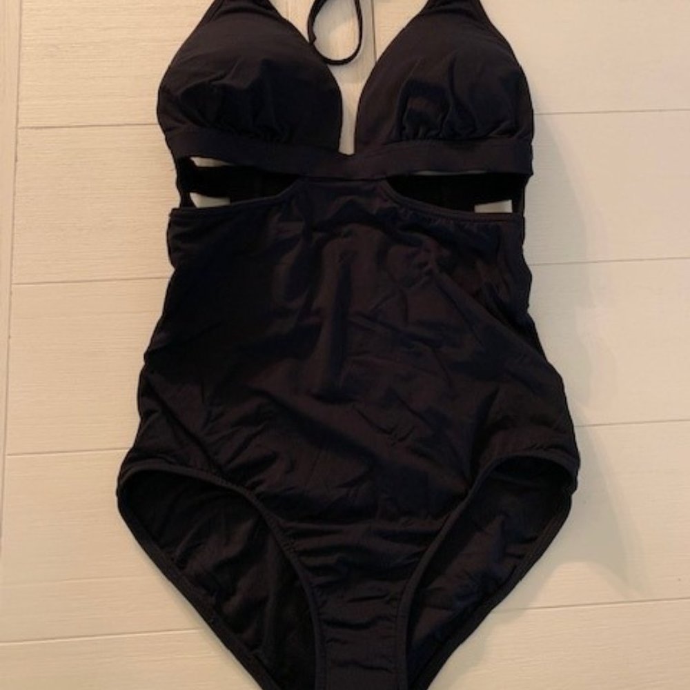 *SOLD*Seafolly One Piece Black Swimsuit